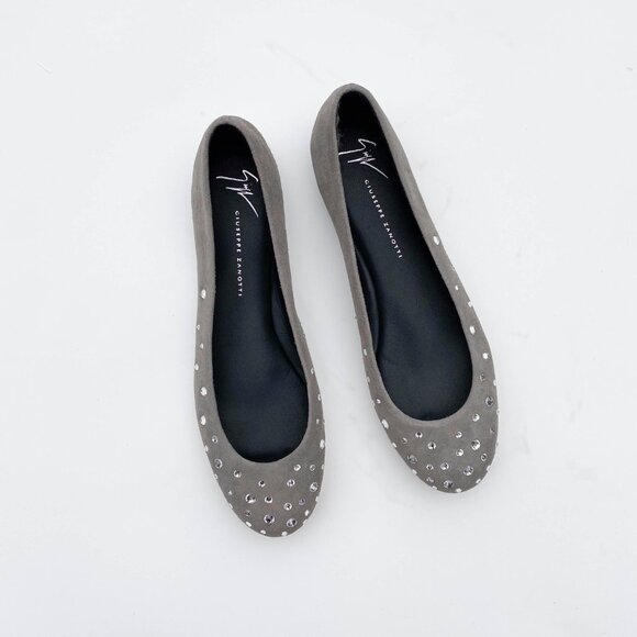 Giuseppe Zanotti Crystal Embellished Flats - Picture 1 of 8